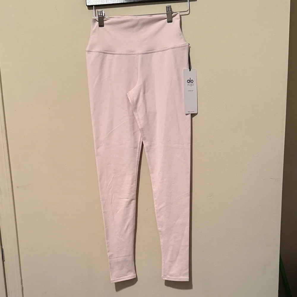 ALO Yoga Soft Pink Airbrush Full Leggings - Picture 1 of 5